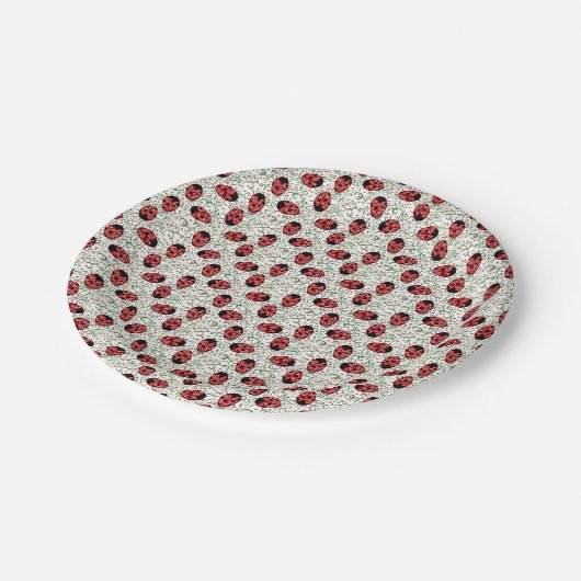 Ladybug Pappteller (Schrägansicht)