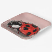 Ladybug Pappteller (Gewinkelt)