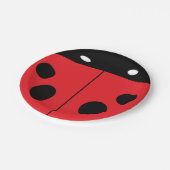 Ladybug Pappteller (Schrägansicht)