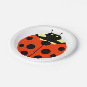 Ladybug Pappteller (Schrägansicht)