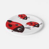 Ladybug Pappteller (Schrägansicht)