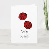 Ladybug-Party Einladung (Vorderseite)
