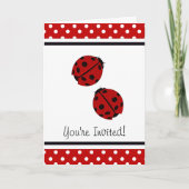 Ladybug-Party Einladung (Vorderseite)