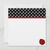 Ladybug-Party Einladungen (Rückseite)