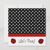 Ladybug-Party Einladungen (Rückseite)