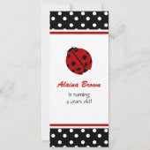 Ladybug-Party Einladungen (Vorderseite)
