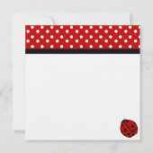 Ladybug-Party Einladungen (Rückseite)