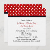 Ladybug-Party Einladungen (Vorne/Hinten)