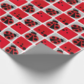 Ladybug Party Wrapping Paper Geschenkpapier (Ecke)