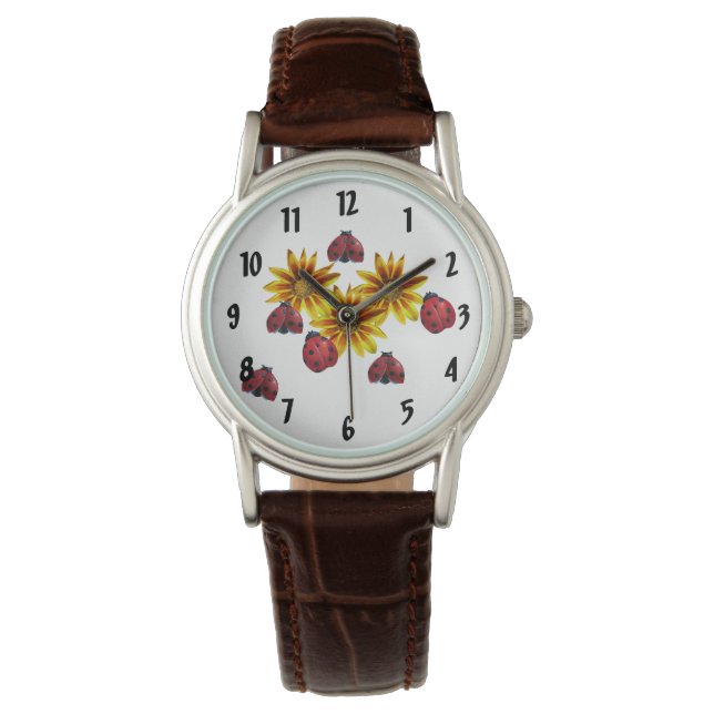 Ladybug Party Wristwatch Armbanduhr (Vorderseite)