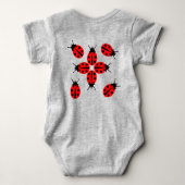 Ladybug Pattern Baby Strampler (Rückseite)