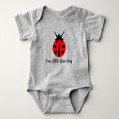 Ladybug Pattern Baby Strampler (Vorderseite)