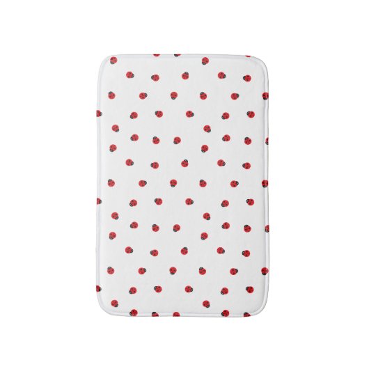Ladybug Pattern Bath Mat Badematte (Vorderseite Vertikal)