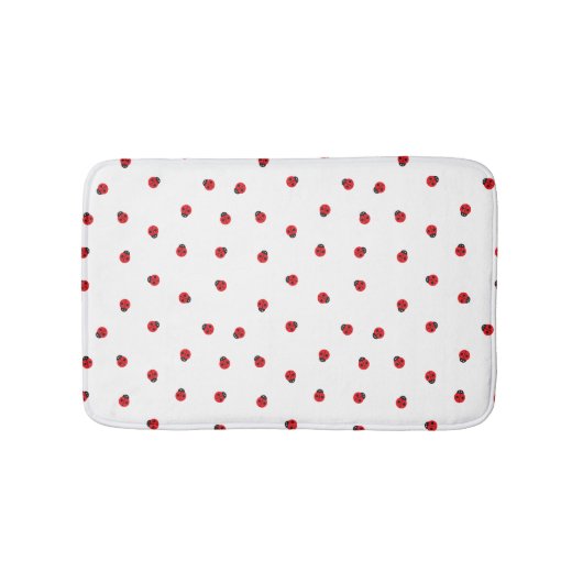 Ladybug Pattern Bath Mat Badematte (Vorderseite)