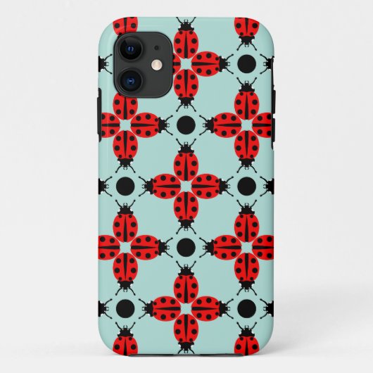 Ladybug Pattern Case-Mate iPhone Hülle (Rückseite)