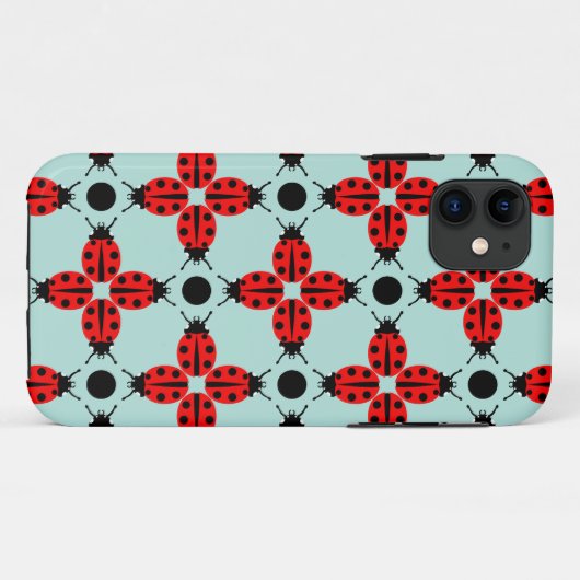 Ladybug Pattern Case-Mate iPhone Hülle (Rückseite (Horizontal))