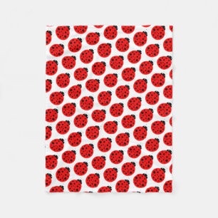 Ladybug Pattern Fleecedecke