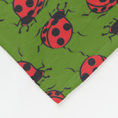 Ladybug Pattern Fleecedecke (Ecke)