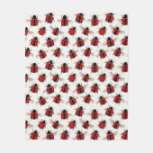 Ladybug Pattern Fleecedecke (Vorderseite)
