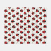 Ladybug Pattern Fleecedecke (Vorderseite (Horizontal))