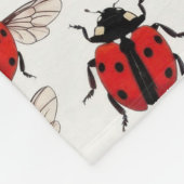 Ladybug Pattern Fleecedecke (Ecke)