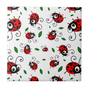 Ladybug Pattern Fliese