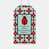 Ladybug Pattern Geschenkanhänger (Vorderseite)