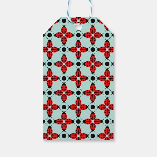 Ladybug Pattern Geschenkanhänger (Rückseite)