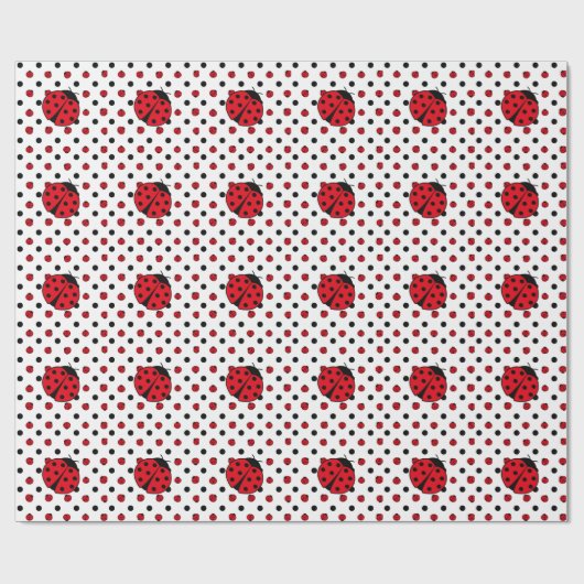 Ladybug Pattern Geschenkpapier (Flach)