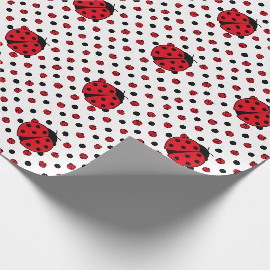 Ladybug Pattern Geschenkpapier (Ecke)