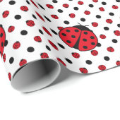 Ladybug Pattern Geschenkpapier (Rolleneckpunkt)