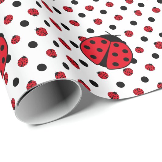 Ladybug Pattern Geschenkpapier (Rolleneckpunkt)