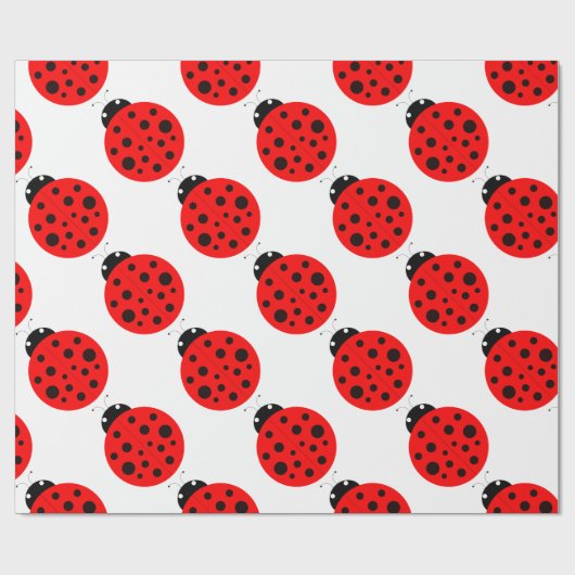 Ladybug Pattern Geschenkpapier (Flach)