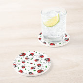 Ladybug Pattern Getränkeuntersetzer (Seite)