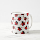 Ladybug Pattern Kaffeetasse (VorderseiteRechts)