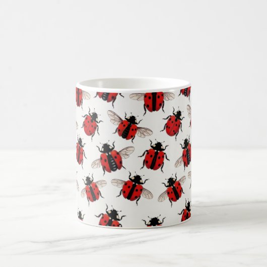 Ladybug Pattern Kaffeetasse (Mittel)