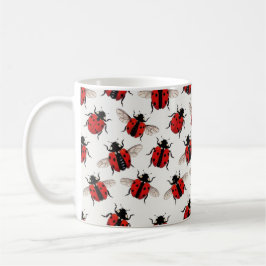 Ladybug Pattern Kaffeetasse