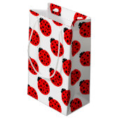 Ladybug Pattern Kleine Geschenktüte (Rückseite Schrägansicht)