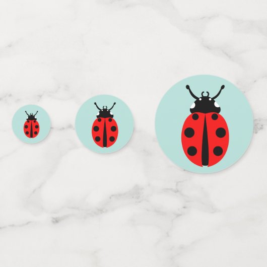 Ladybug Pattern Konfetti (Vorderseiten)