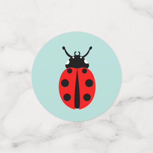 Ladybug Pattern Konfetti (Klein Vorderseite)