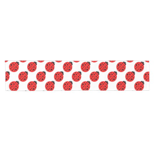 Ladybug Pattern Kurzer Tischläufer (Horizontal)