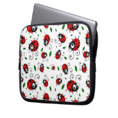 Ladybug Pattern Laptopschutzhülle (Vorderseite Links)
