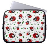 Ladybug Pattern Laptopschutzhülle (Vorderseite)