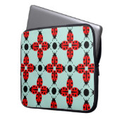 Ladybug Pattern Laptopschutzhülle (Vorderseite Links)
