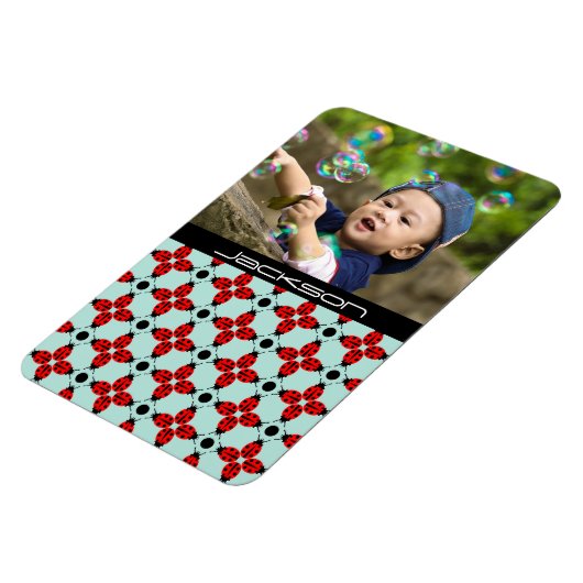 Ladybug Pattern Magnet (Linke Seite)