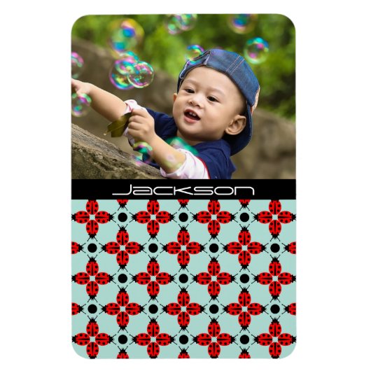 Ladybug Pattern Magnet (Vertikal)