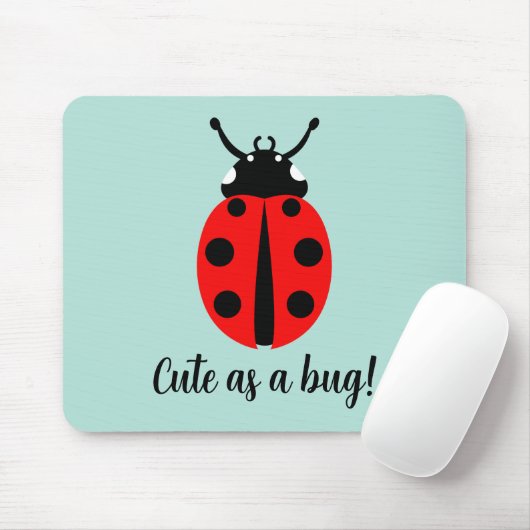Ladybug Pattern Mousepad (Mit Mouse)