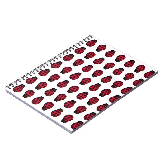 Ladybug Pattern Notizblock (Linke Seite)
