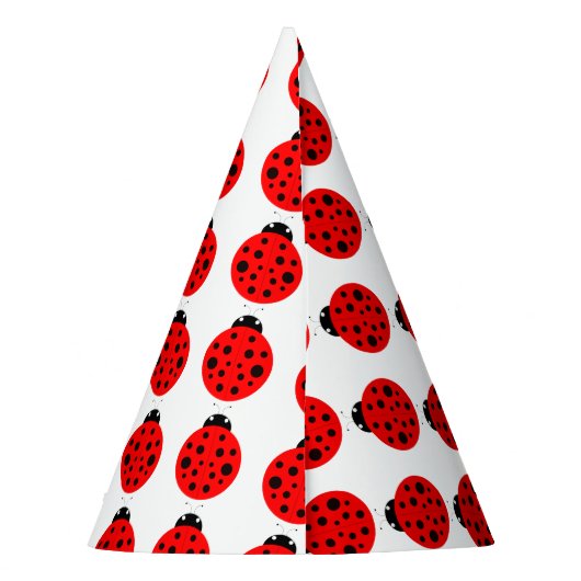 Ladybug Pattern Partyhütchen (Rückseite)