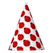 Ladybug Pattern Partyhütchen (Vorderseite)
